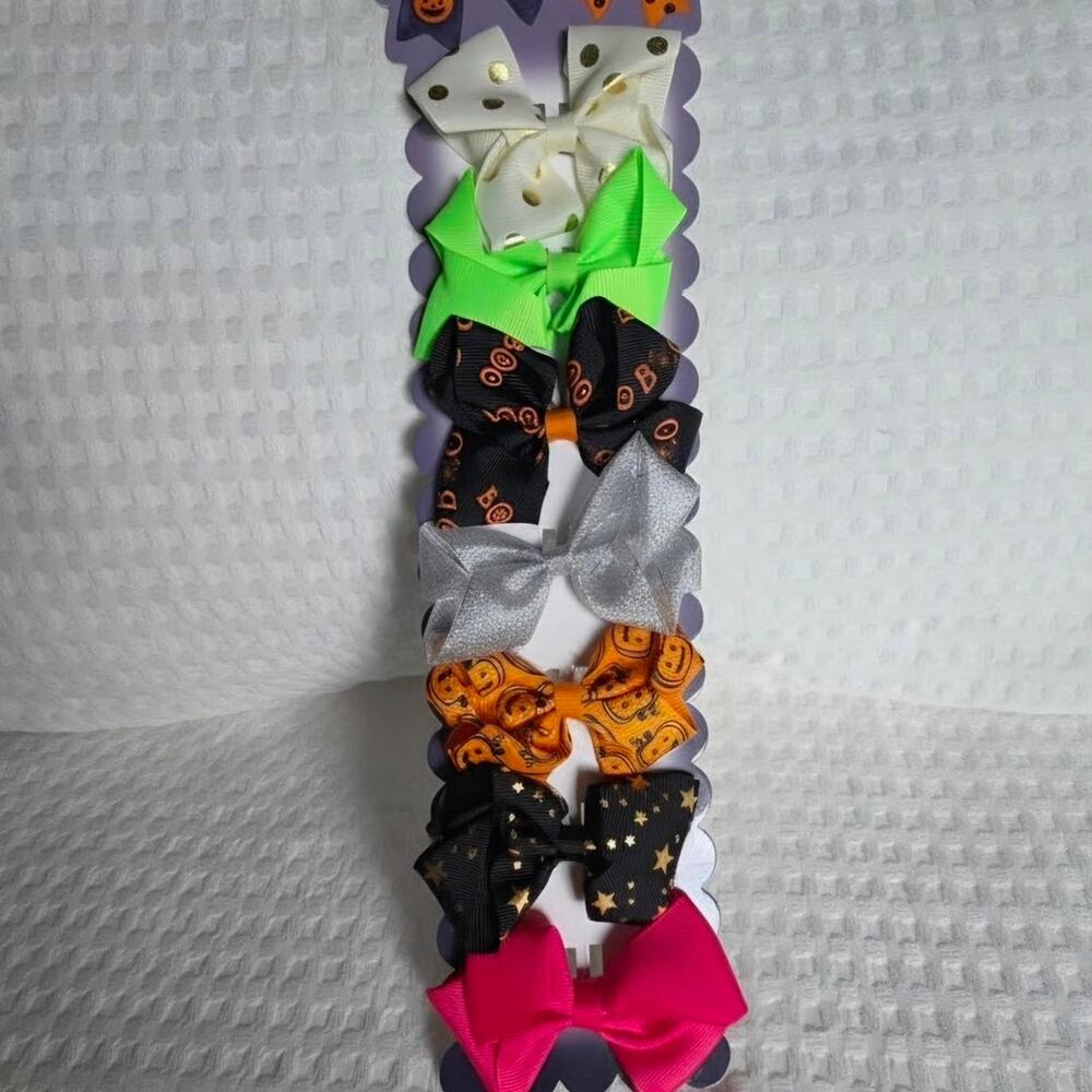 Halloween hair bows halloween pumpkins
